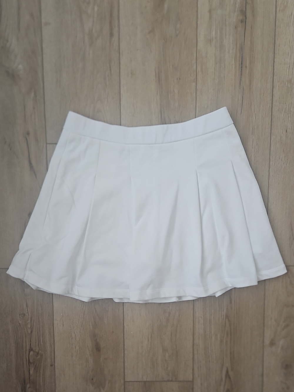 Express White Circle Skater Tennis Skirt Pockets Cotton Blend